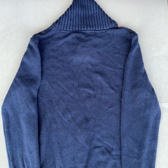 Method Slate Blue V-neck drawcord Sweater size Lg - Picture 3 of 6